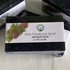 Pine Charcoal Soap | Cold Process Soap | All Natural | Naturally Exfoliating